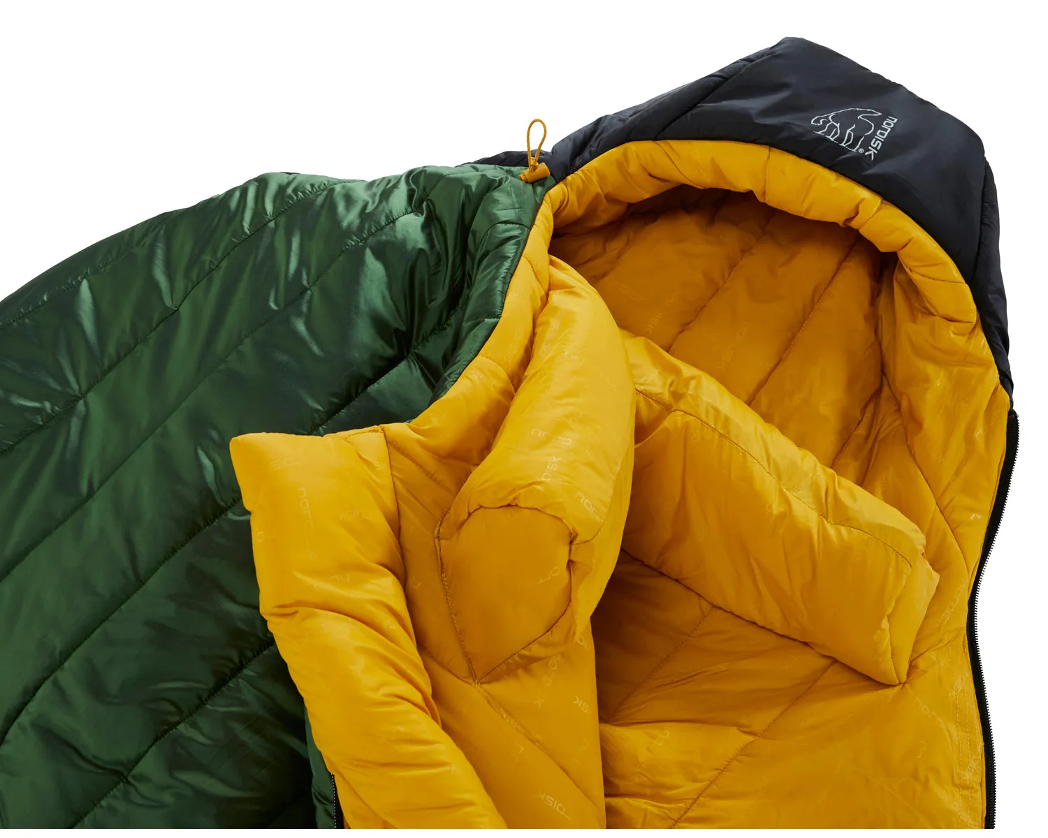 Gormsson -20° Mummy sleeping bag - Artichoke Green/Mustard Yellow/Black