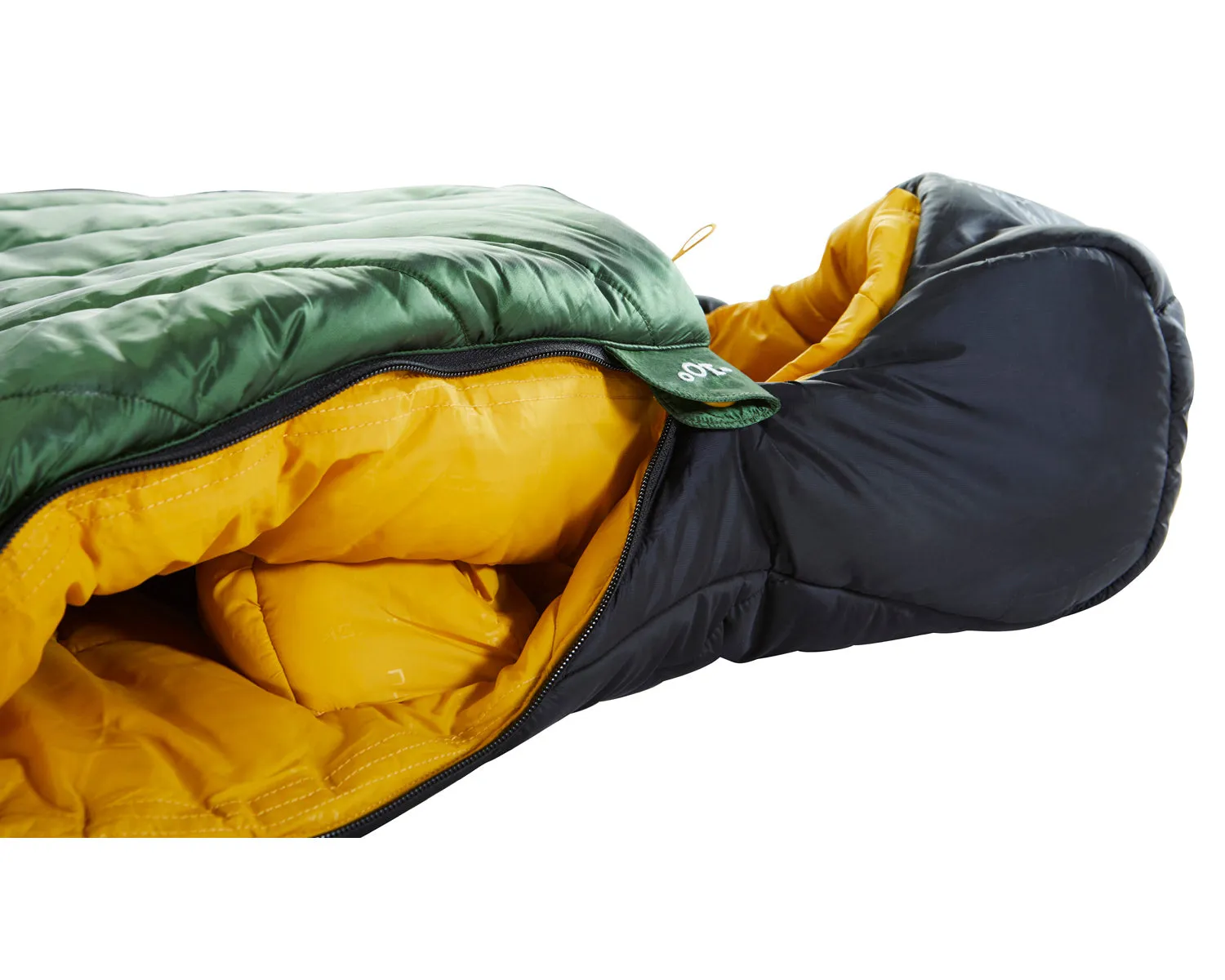 Gormsson -20° Mummy sleeping bag - Artichoke Green/Mustard Yellow/Black
