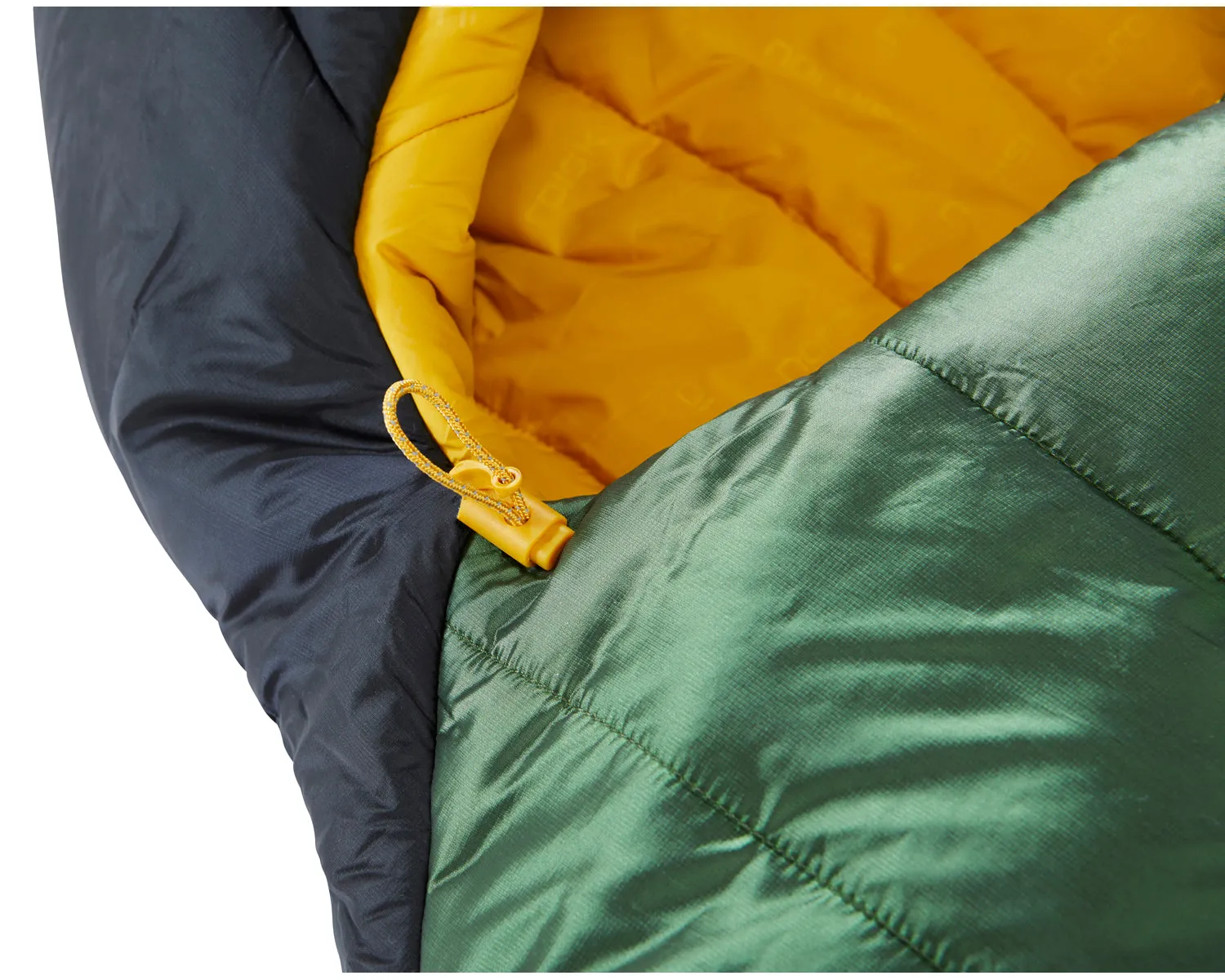 Gormsson -20° Mummy sleeping bag - Artichoke Green/Mustard Yellow/Black