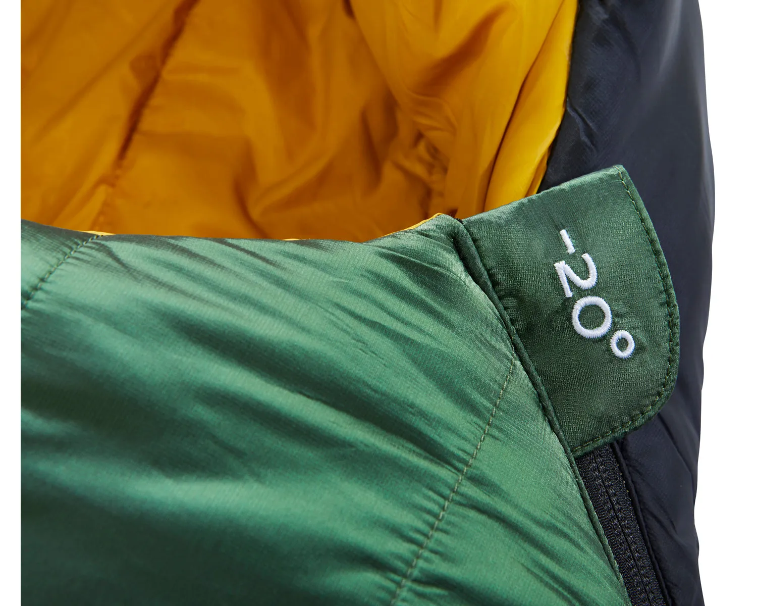 Gormsson -20° Mummy sleeping bag - Artichoke Green/Mustard Yellow/Black