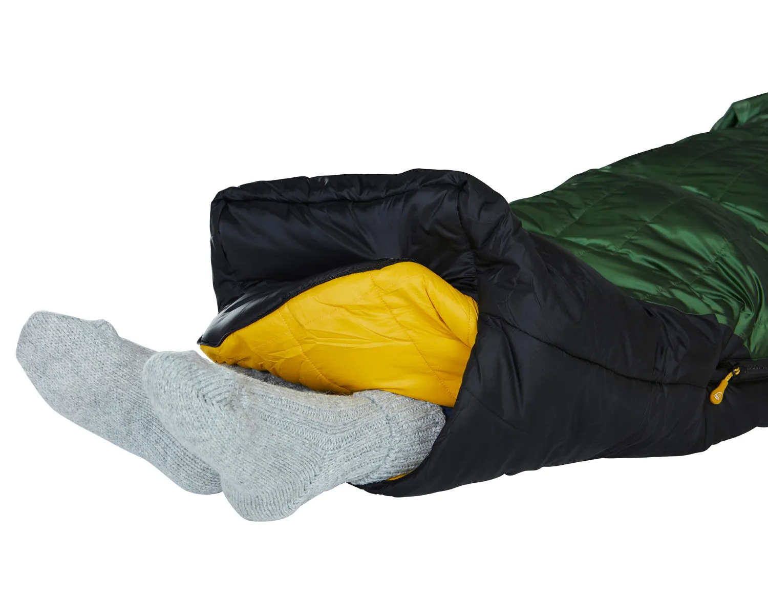 Gormsson -20° Mummy sleeping bag - Artichoke Green/Mustard Yellow/Black