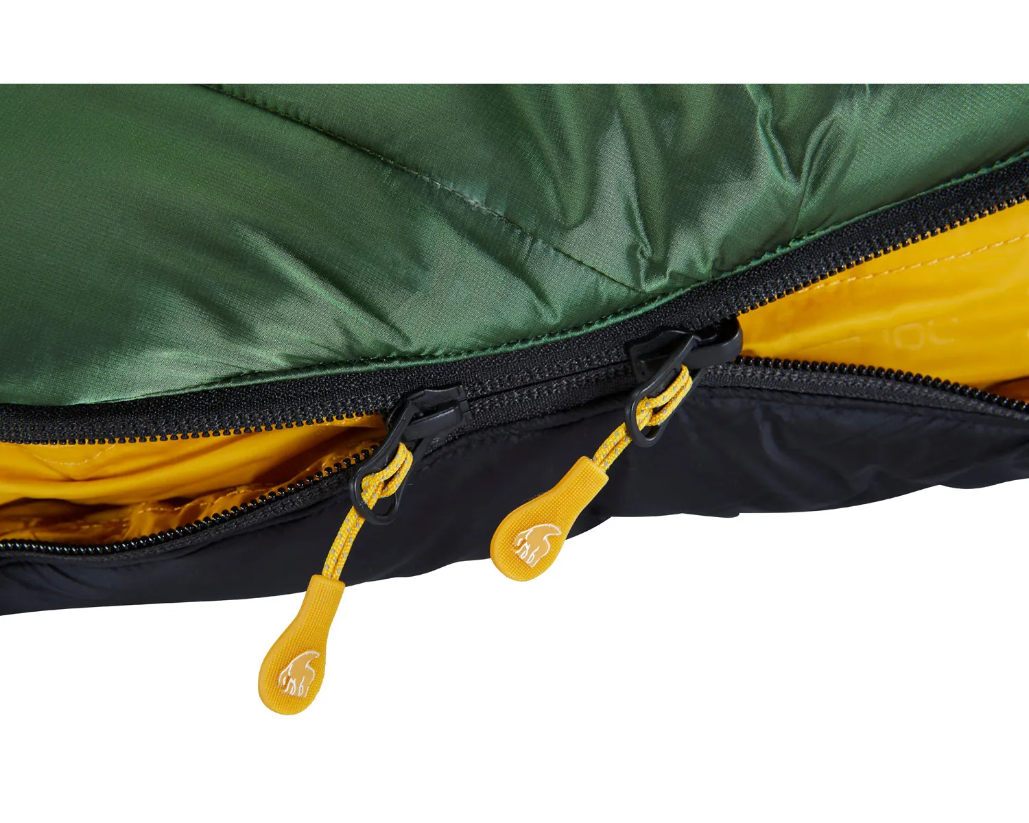 Gormsson -20° Mummy sleeping bag - Artichoke Green/Mustard Yellow/Black