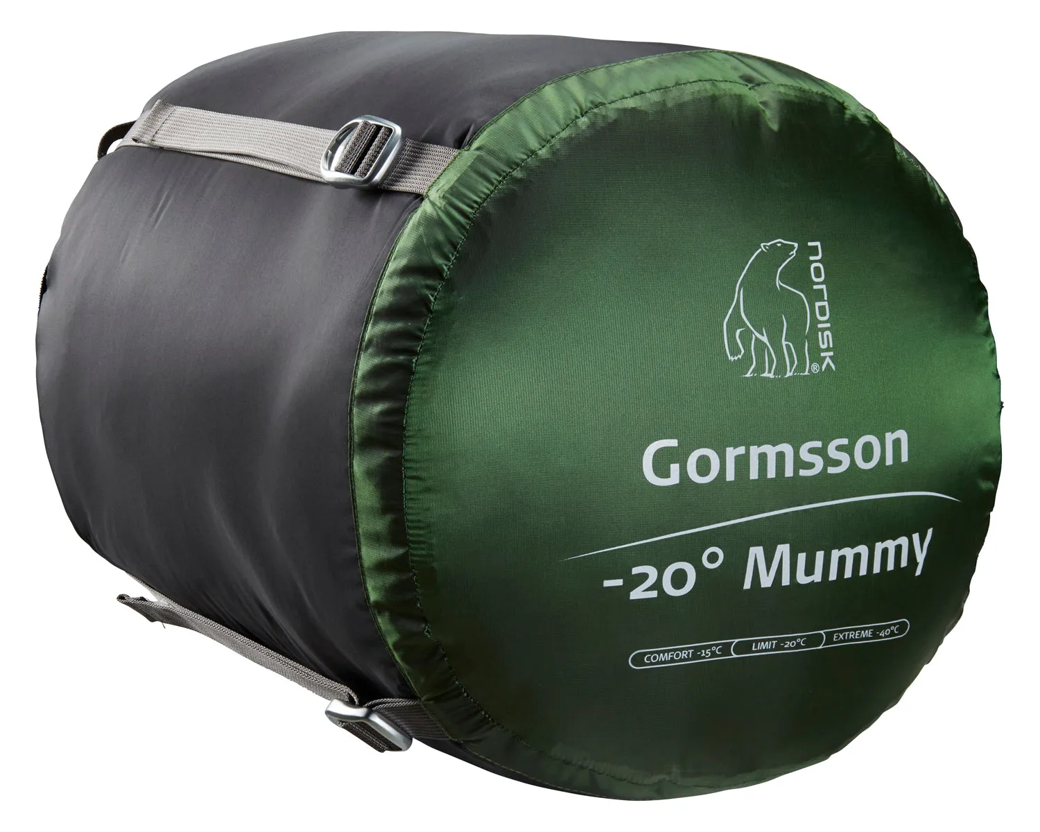 Gormsson -20° Mummy sleeping bag - Artichoke Green/Mustard Yellow/Black