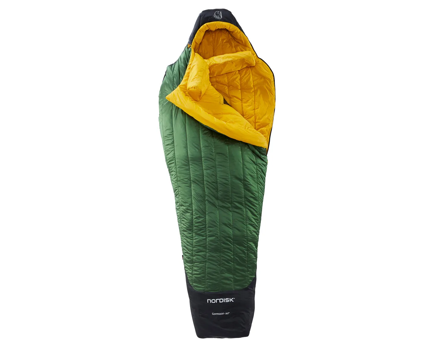 Gormsson -20° Mummy sleeping bag - Artichoke Green/Mustard Yellow/Black