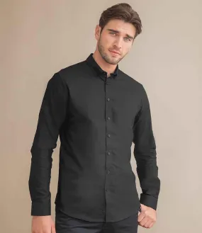 Henbury Modern Long Sleeve Slim Fit Oxford Shirt