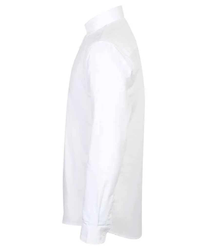 Henbury Modern Long Sleeve Slim Fit Oxford Shirt