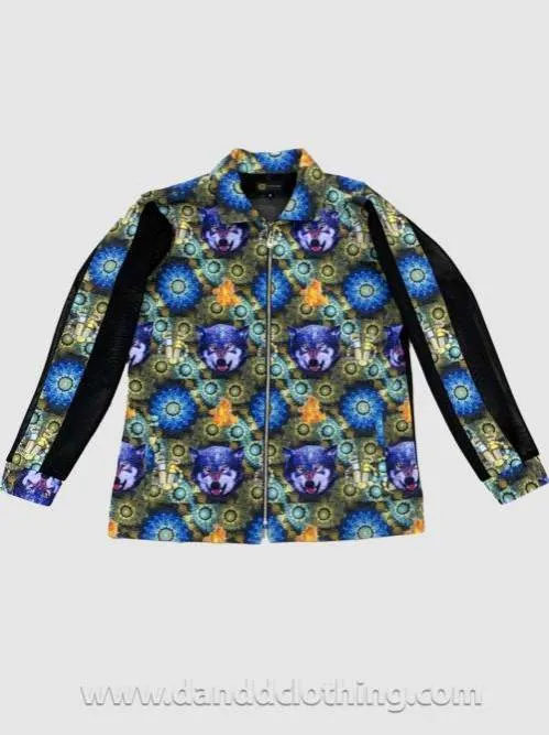 Jacket Wolf Blue D&D Print