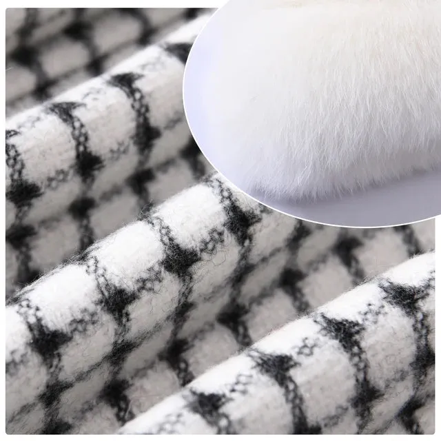 Jxwatcher Cashmere Coats Real Fox Fur Collar