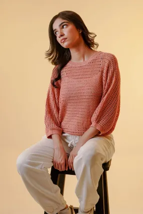 Knitted Sweater For Women - Mauve