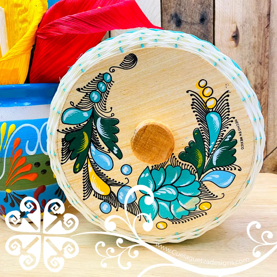 Large Tortillero Mimbre with Lid