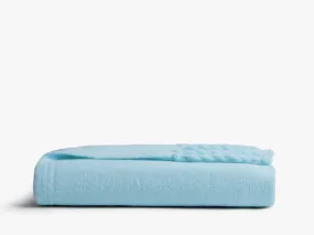 le FLEUR* Alpaca Fringe Throw (Geneva Blue)