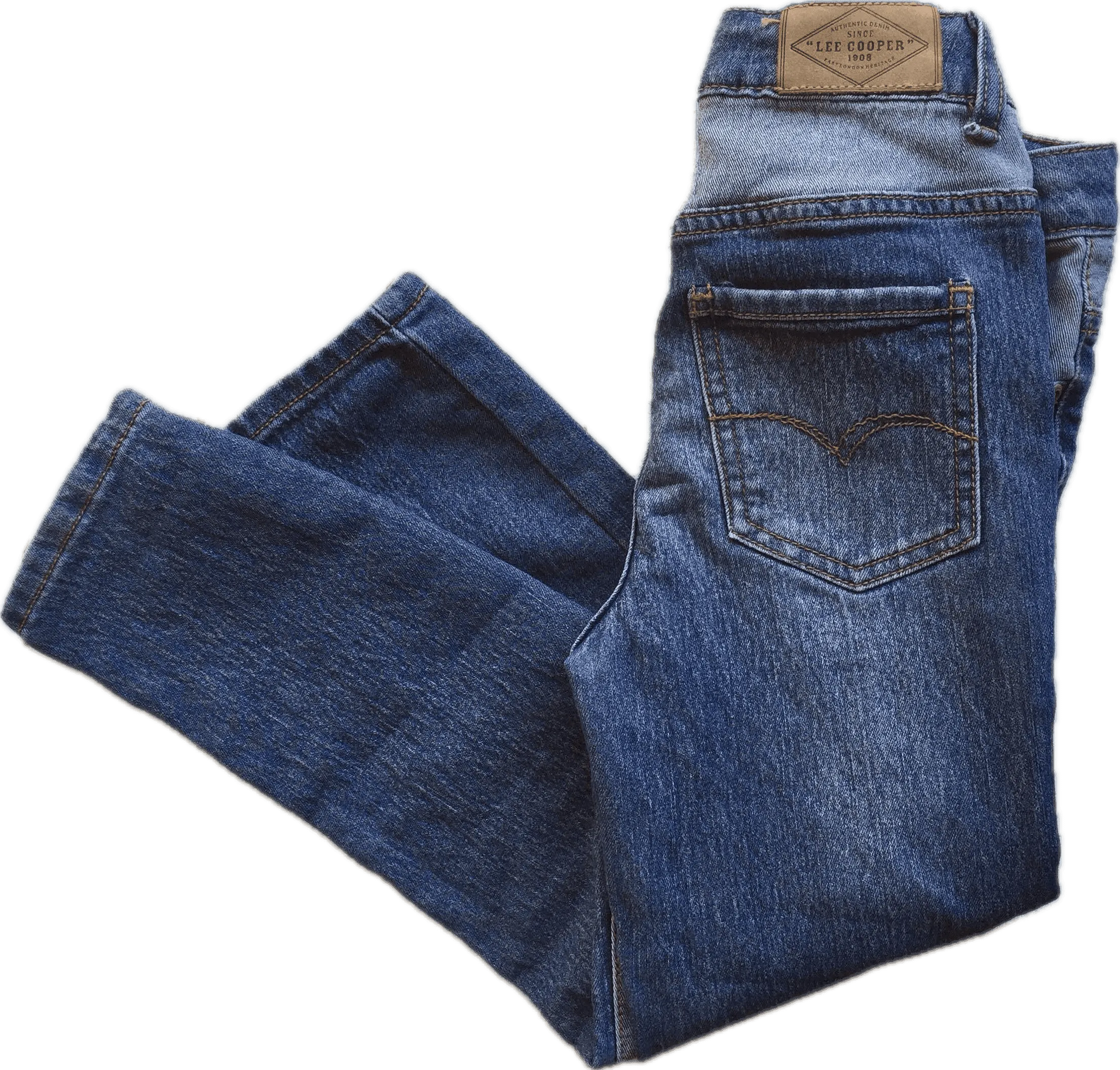 Lee Cooper Boys Patch Slim Fit Jeans - Size 5
