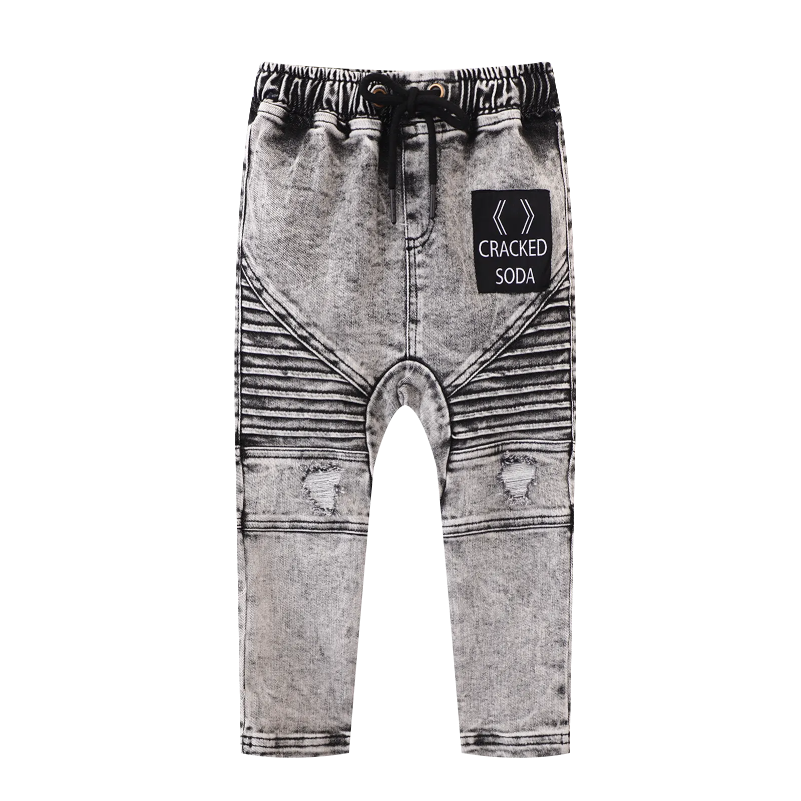 Mateo Embossed Jeans - Ash