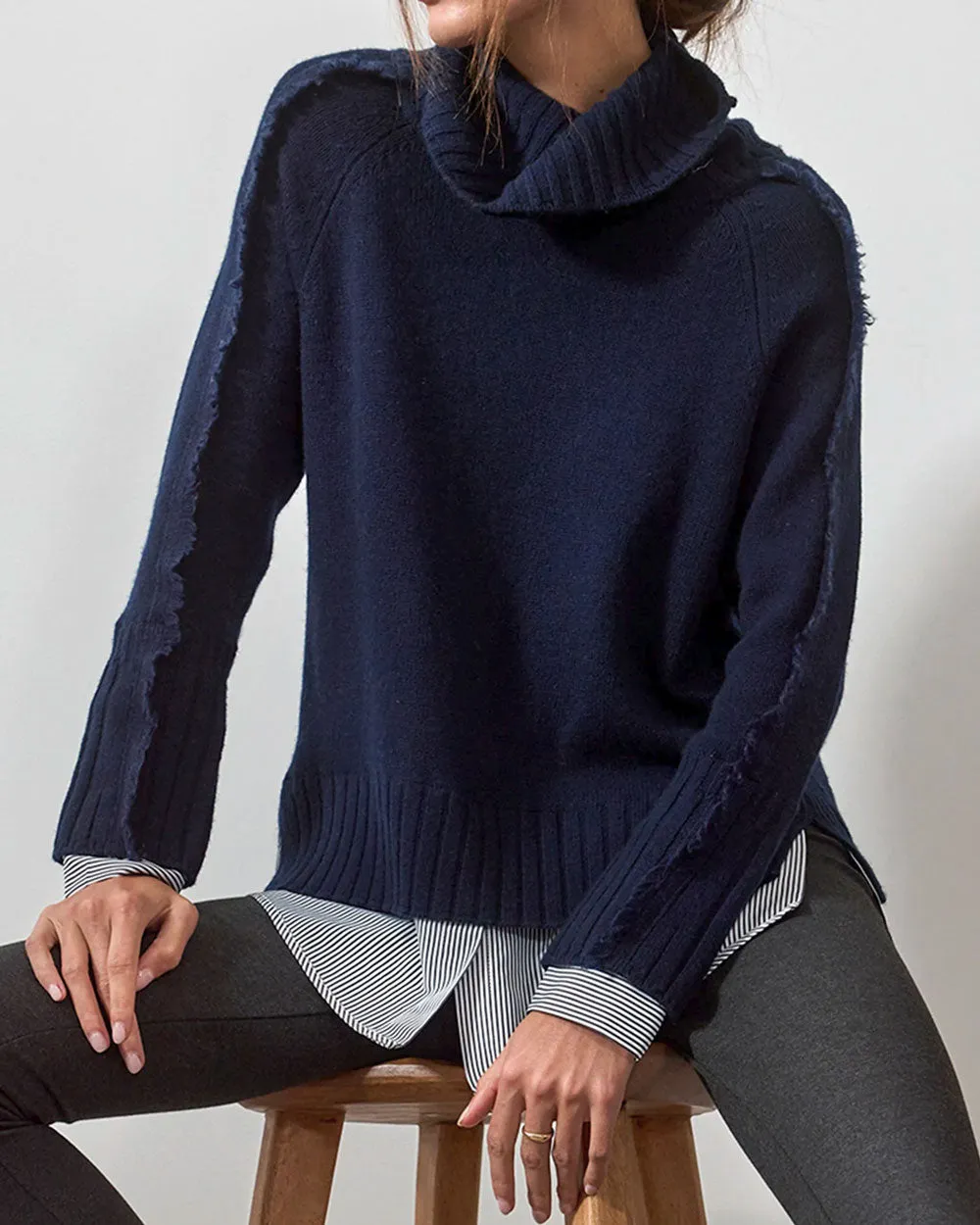 Navy Stripe Jolie Layered Looker