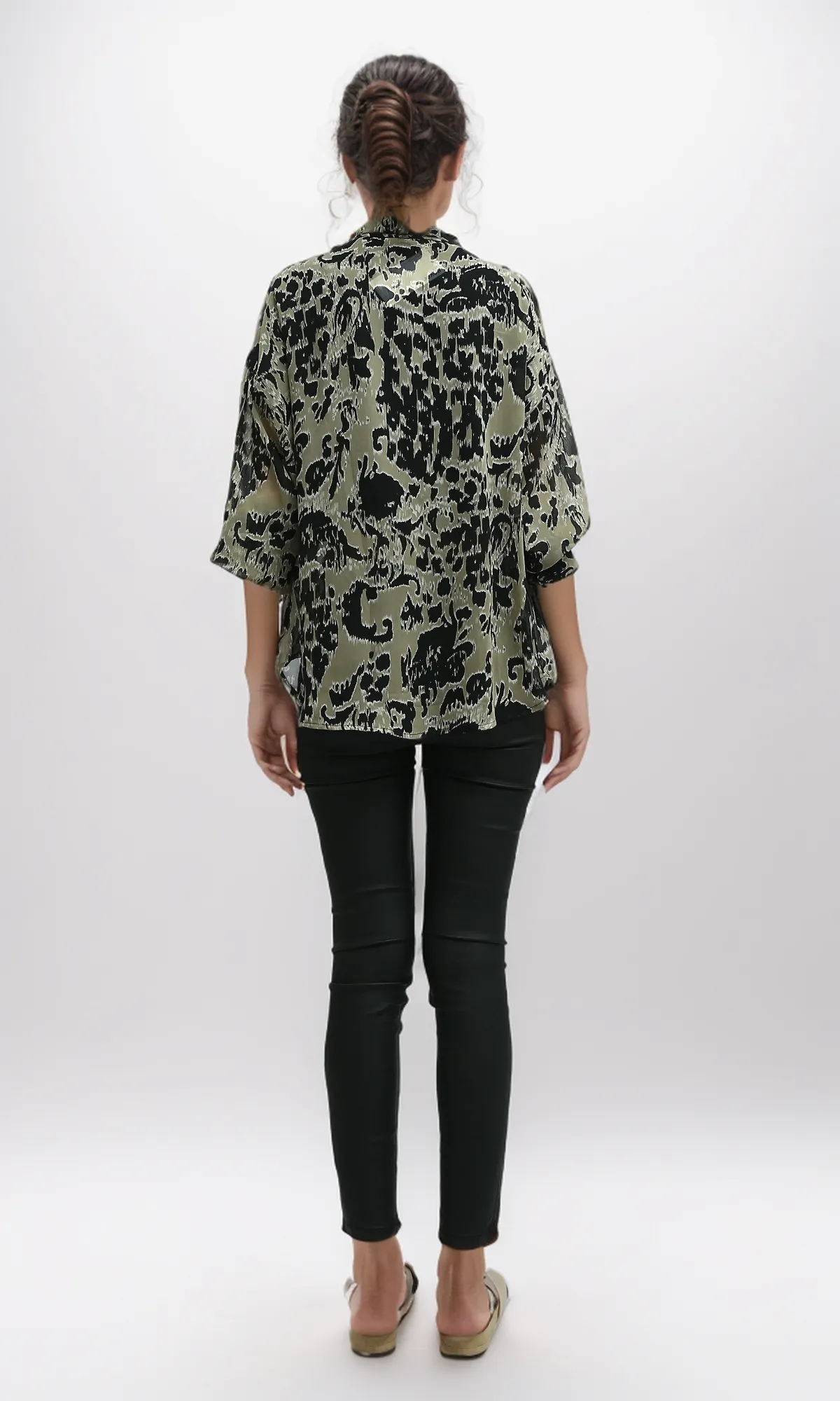 O197602 Multicolors Long Sleeves Evening Shirt