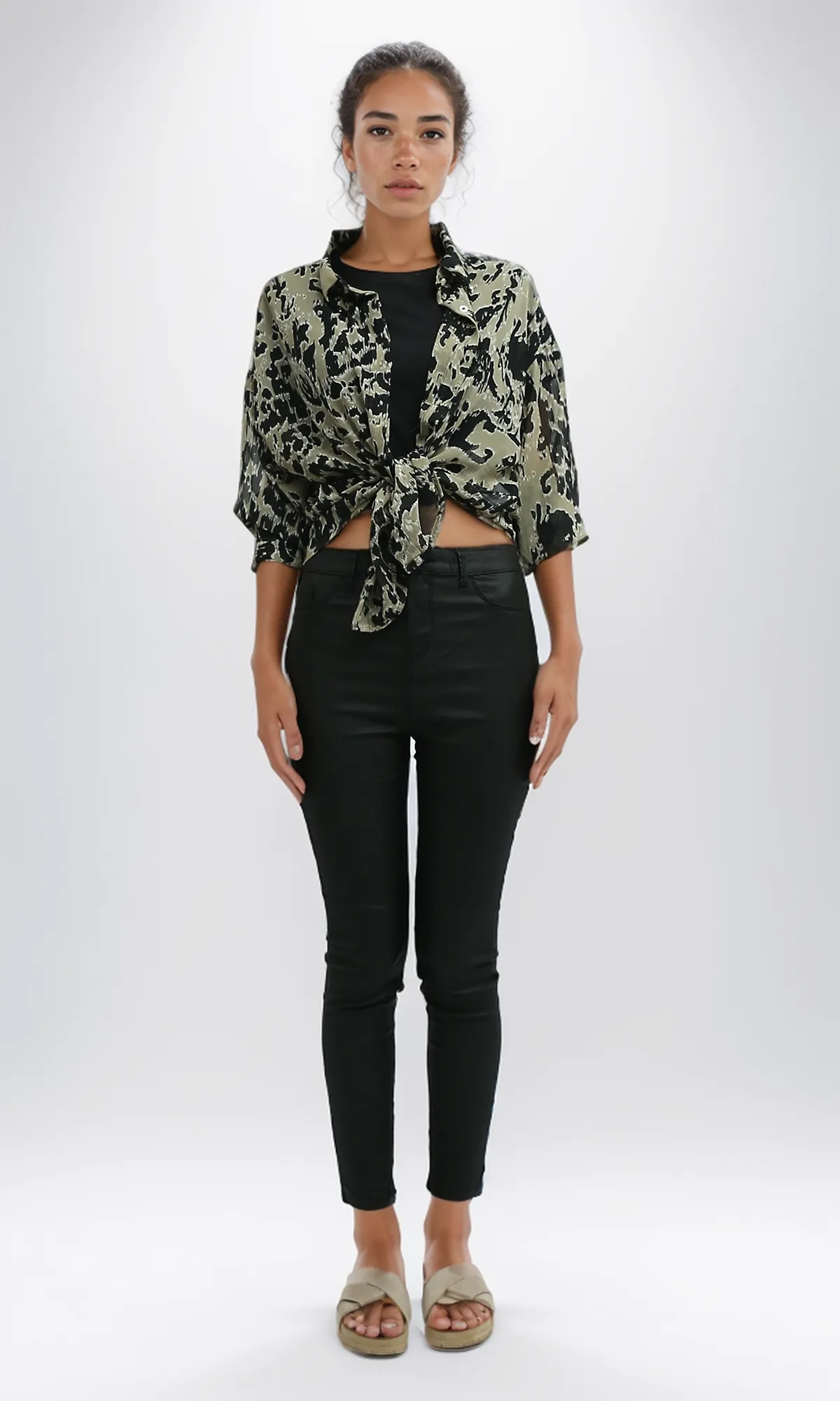 O197602 Multicolors Long Sleeves Evening Shirt