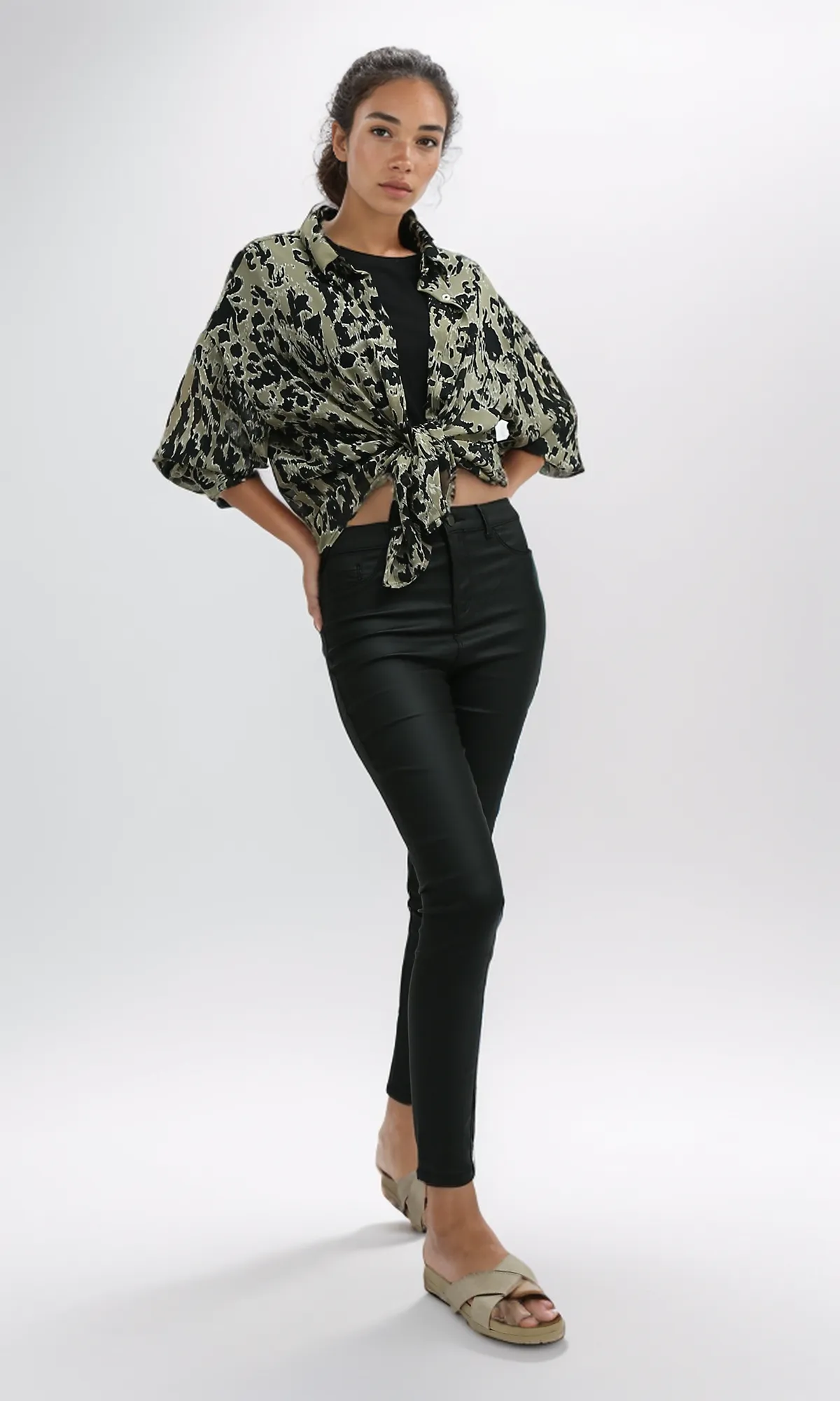 O197602 Multicolors Long Sleeves Evening Shirt