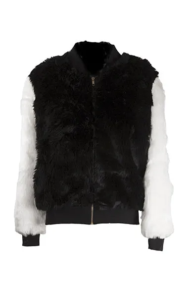 Panda Fur Jacket - Temple Tramp