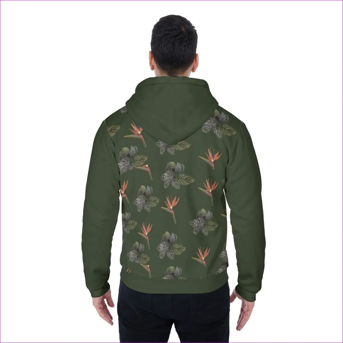 Paradise Men's Sherpa Fleece Zip Up Hoodie