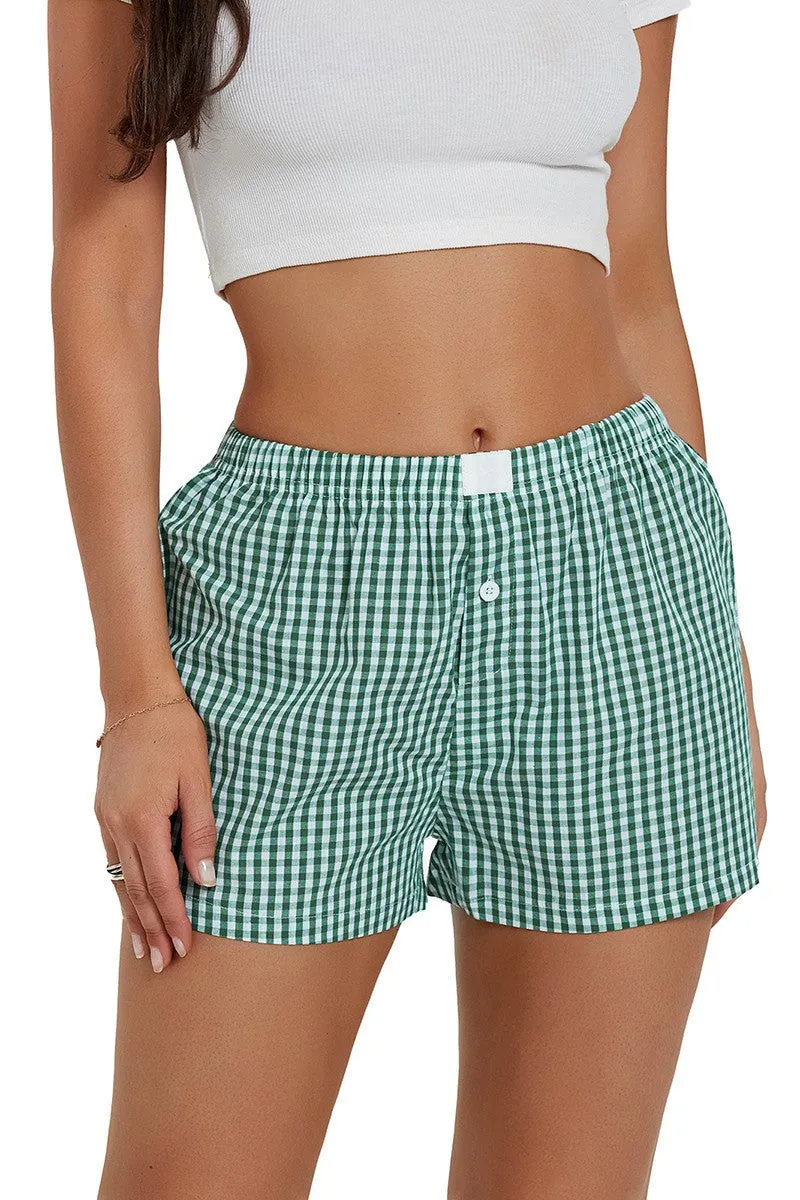 Plaid Checked Boxer Short