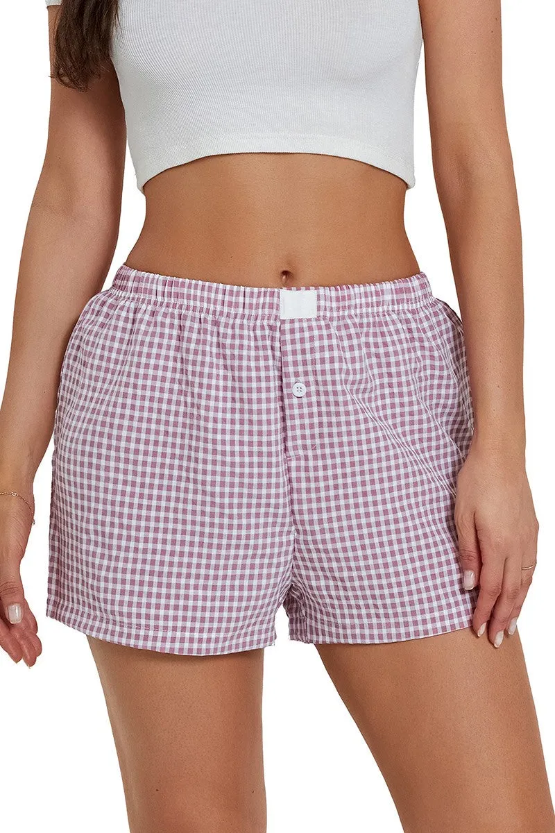 Plaid Checked Boxer Short