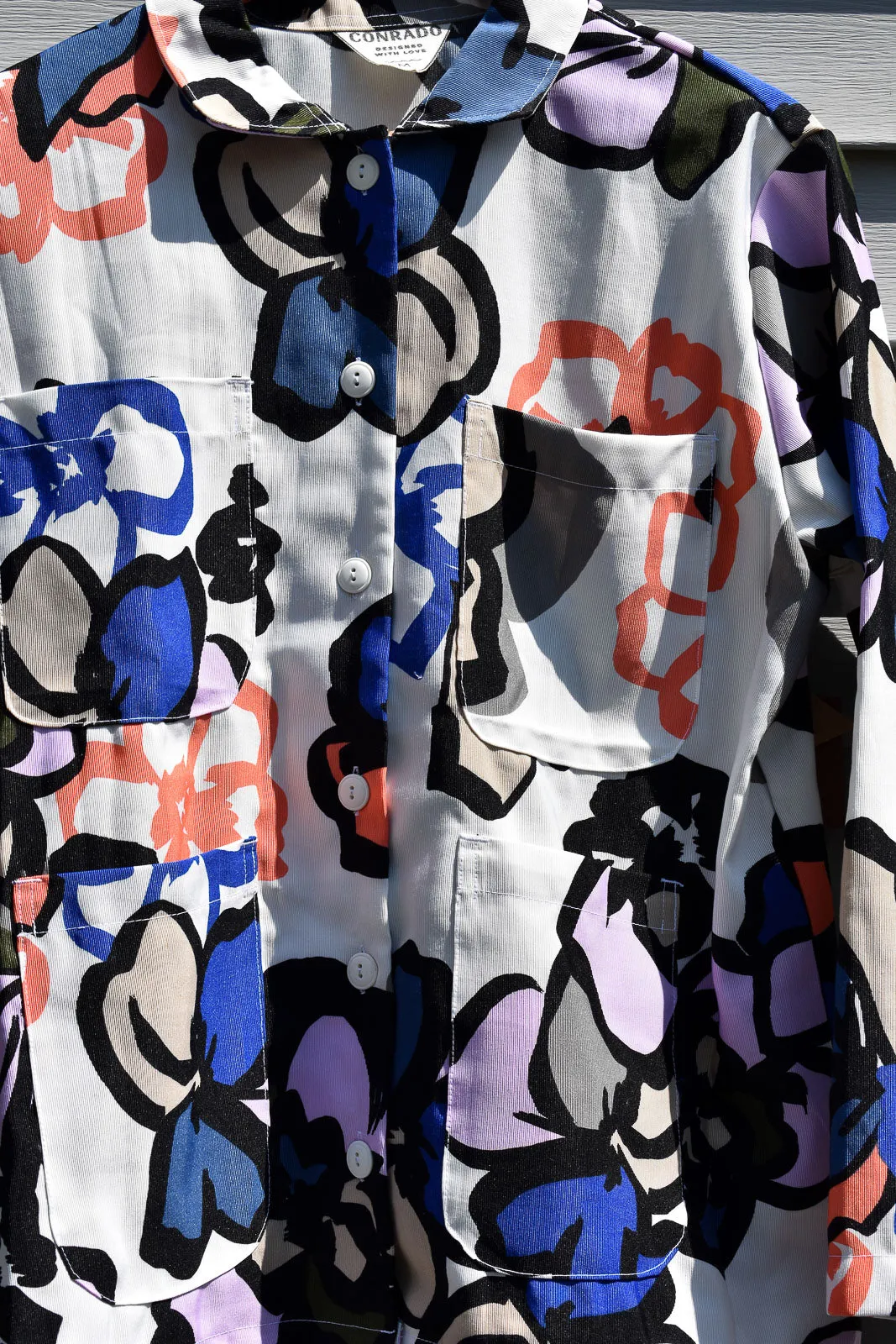 Polina Printed Chore Coat