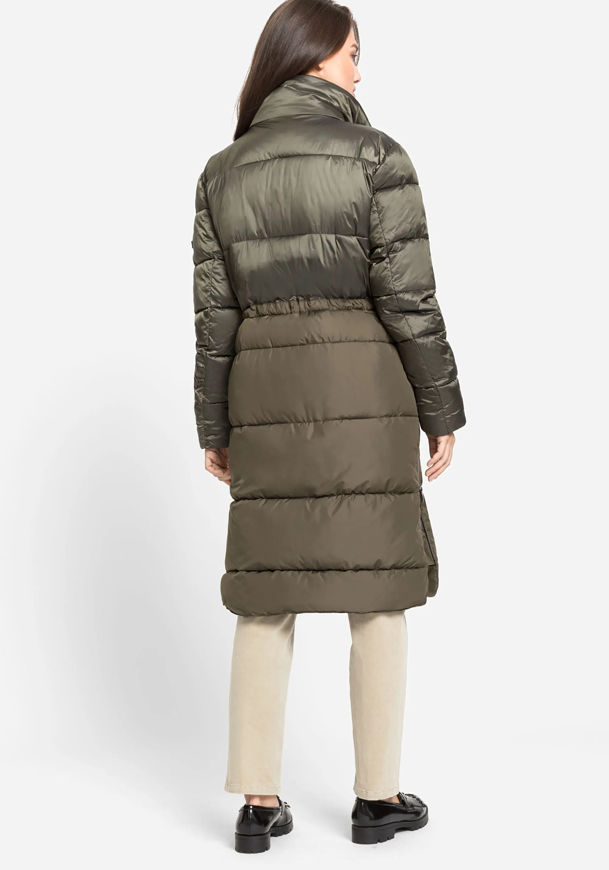 Quilted Longline Two-Tone Coat made with REPREVE® & 3M Thinsulate™