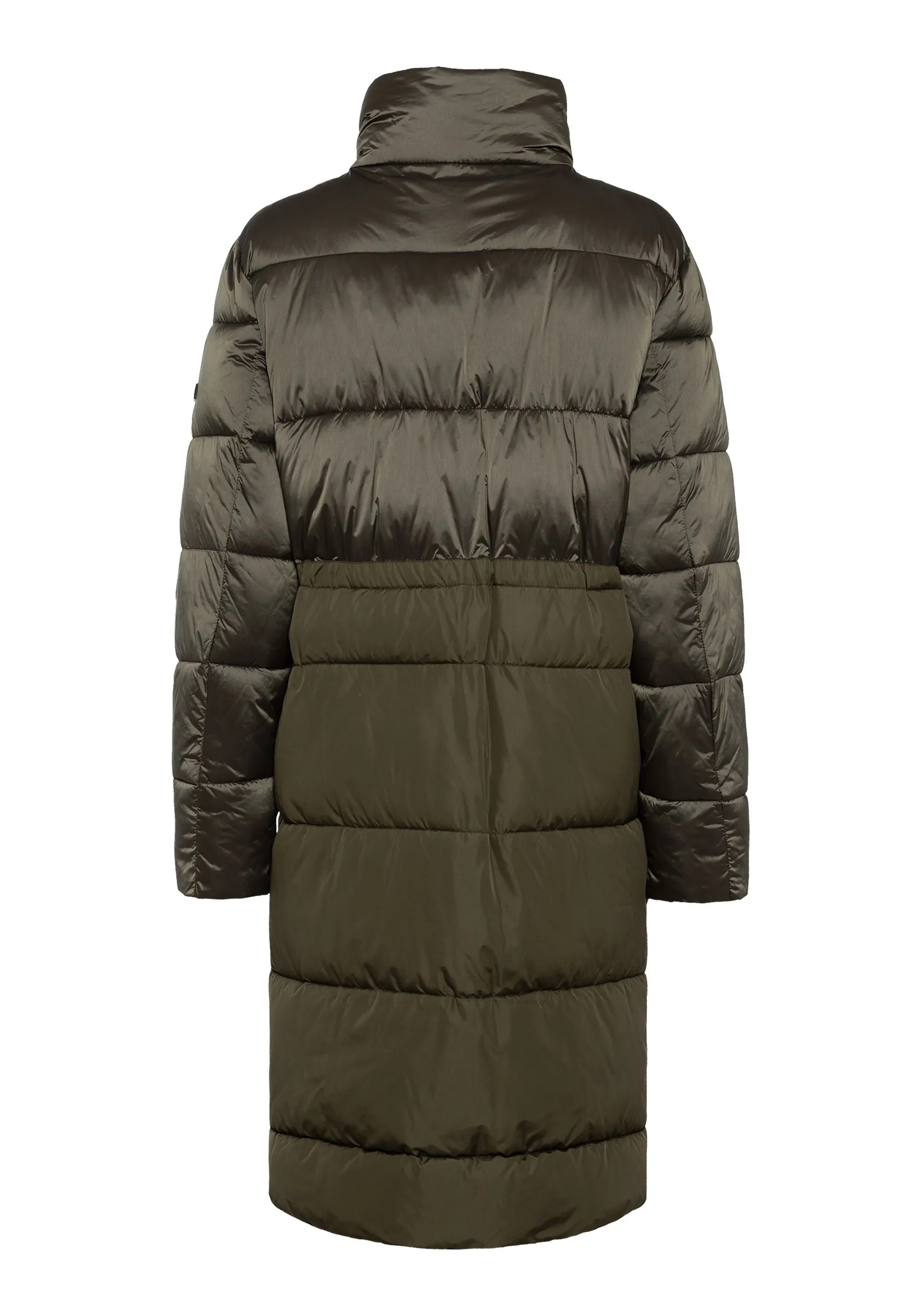 Quilted Longline Two-Tone Coat made with REPREVE® & 3M Thinsulate™