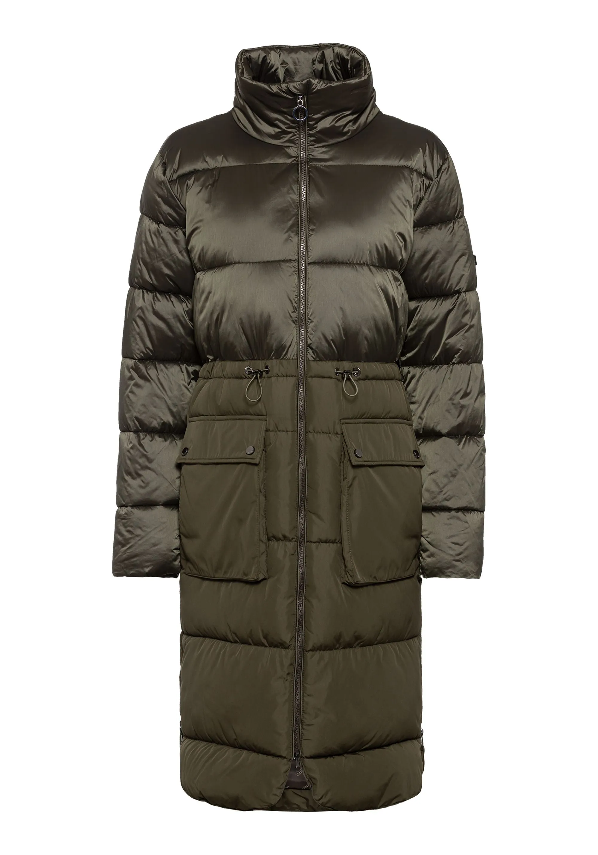 Quilted Longline Two-Tone Coat made with REPREVE® & 3M Thinsulate™