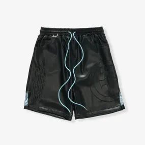 "DELIRIOUS" LEATHER SHORTS (BLACK)