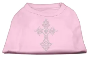 Rhinestone Cross Shirts Light Pink XL (16)