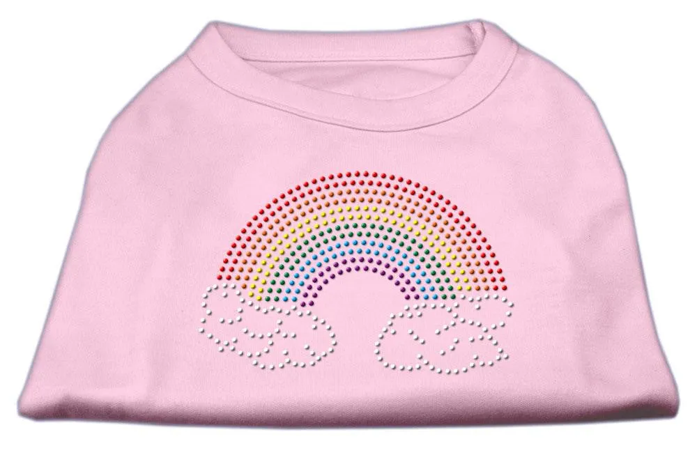 Rhinestone Rainbow Shirts Light Pink XXL (18)