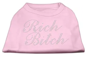 Rich Bitch Rhinestone Shirts Light Pink XL (16)