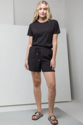 Shorts With Trims Black