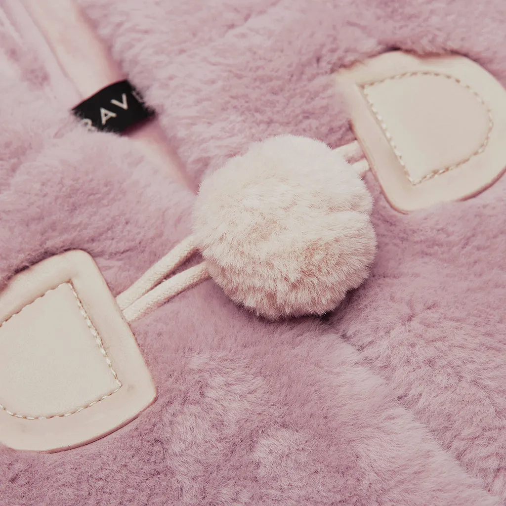 Small ears drawstring cap short coat