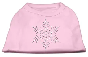 Snowflake Rhinestone Shirt  Light Pink XXL (18)