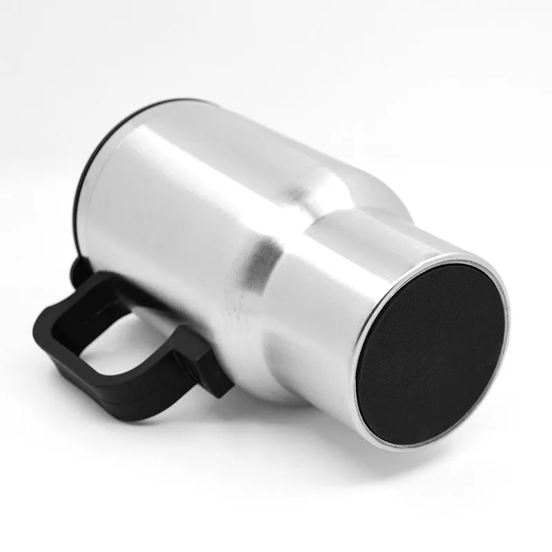 Stainless Steel Vehicle Heating Cup Electric Heating Car Kettle Camping Travel Coffee Milk Thermal Mug | Brodtica.com