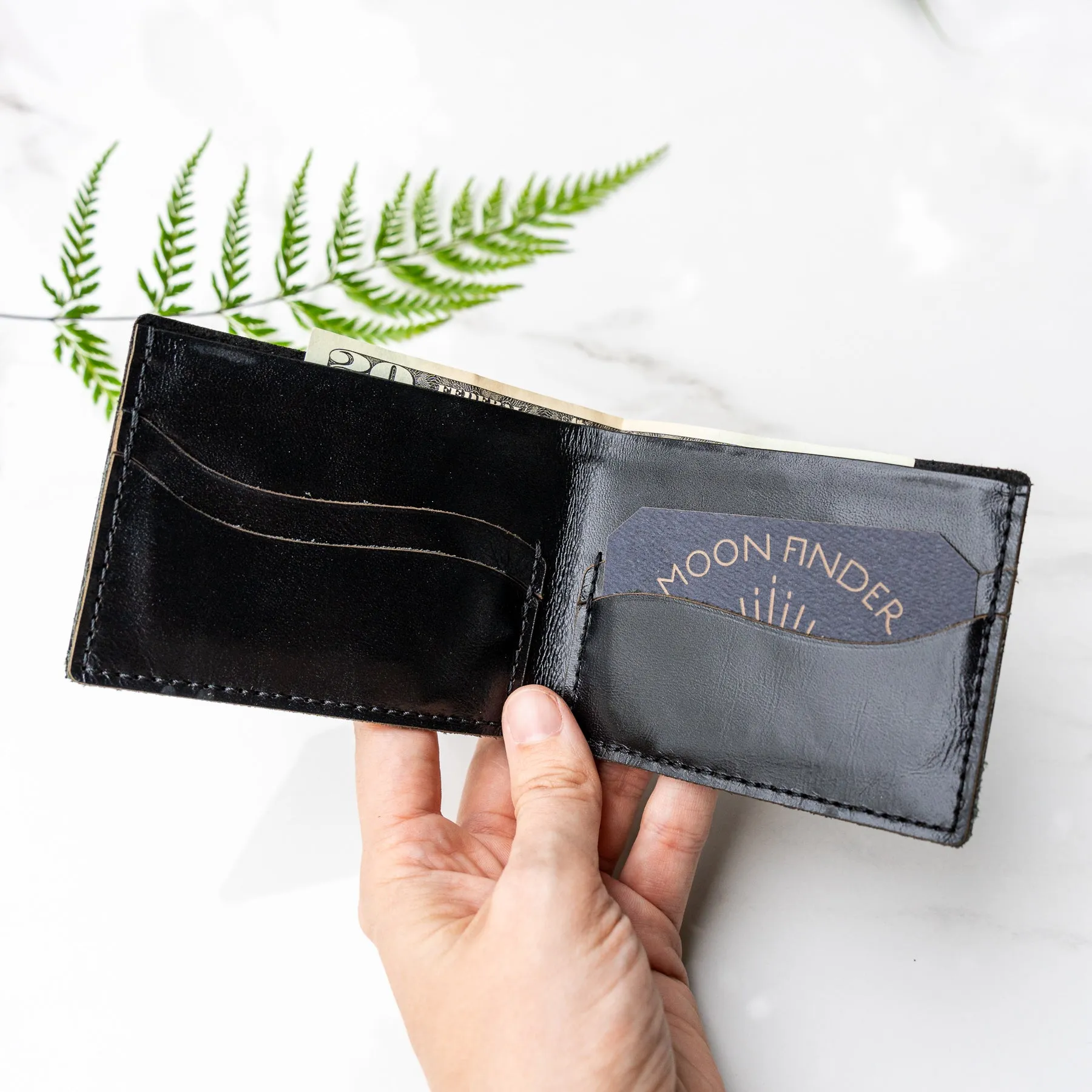 Studded Leather Wallet