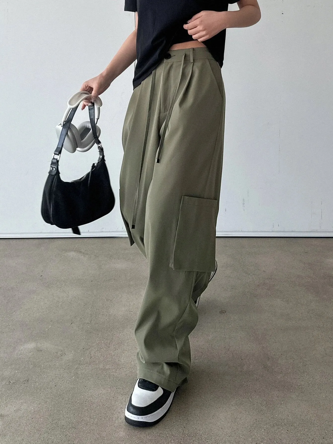 Stylish Casual Pocket Side Cargo Pants