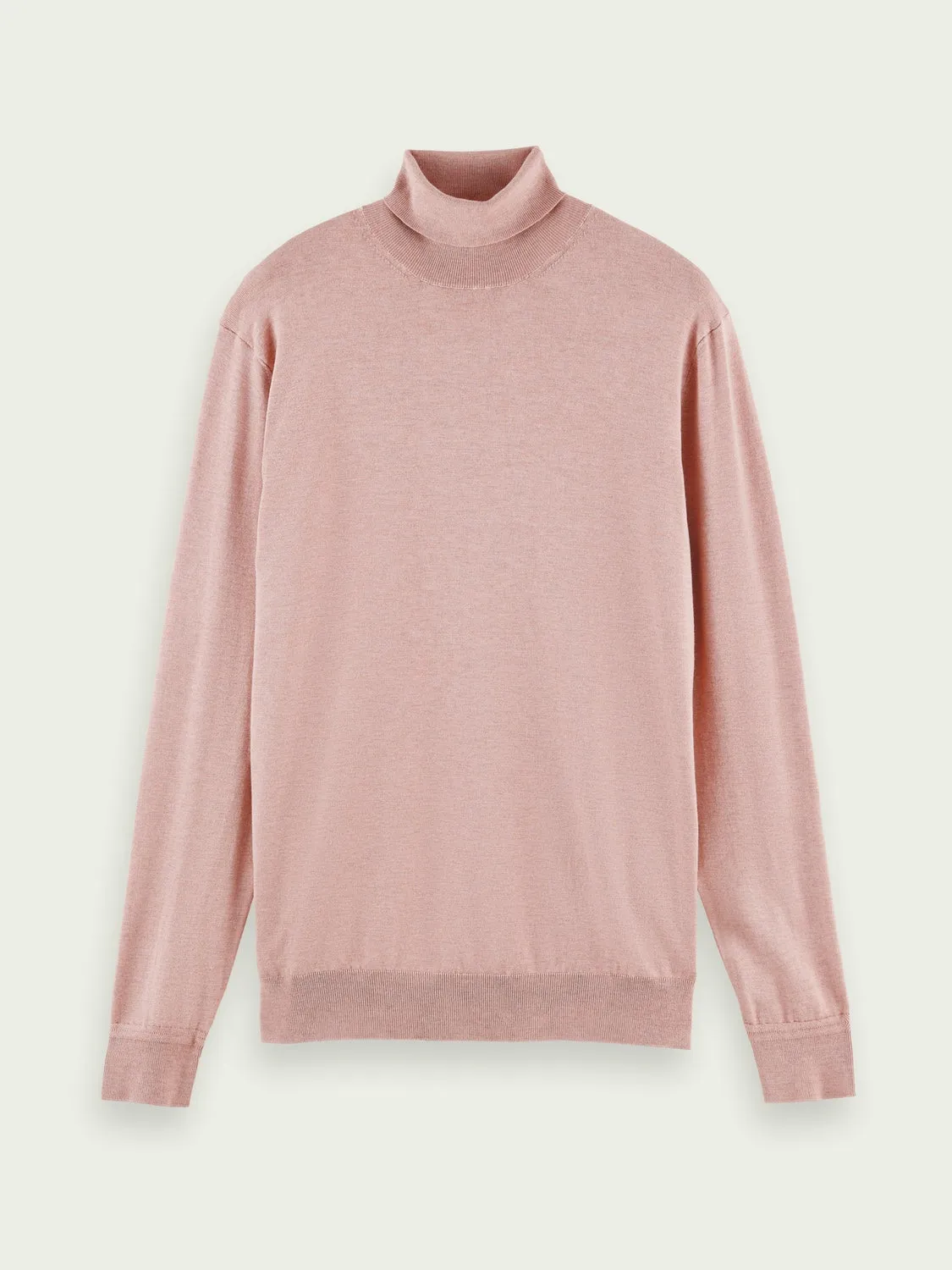 Turtleneck Pullover (Pink Cloud Melange)