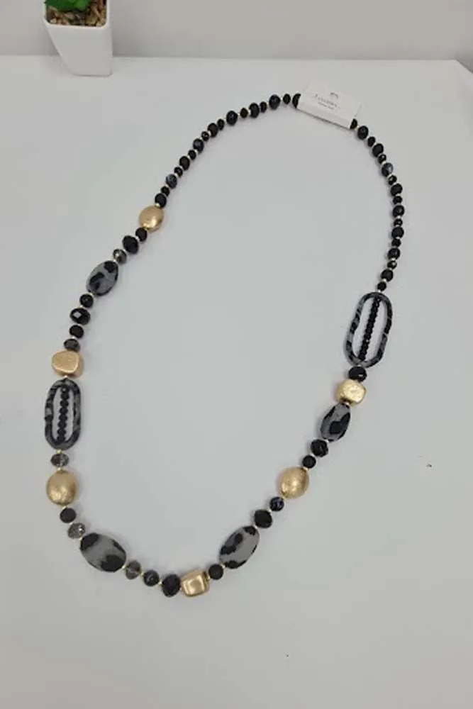 Two Tone Beaded Necklace