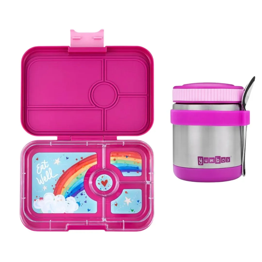 Ultimate Yumbox Lunch Set: Zuppa Thermal Food Jar   Tapas Bento Lunch Box