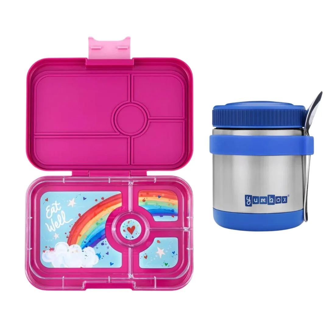 Ultimate Yumbox Lunch Set: Zuppa Thermal Food Jar   Tapas Bento Lunch Box