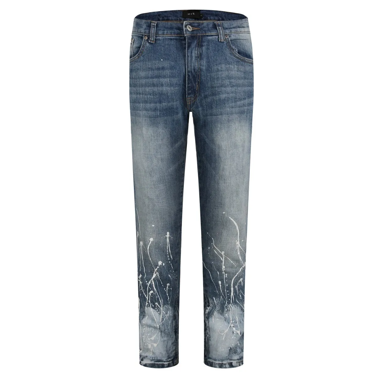 Washed Blue Denim Bleached