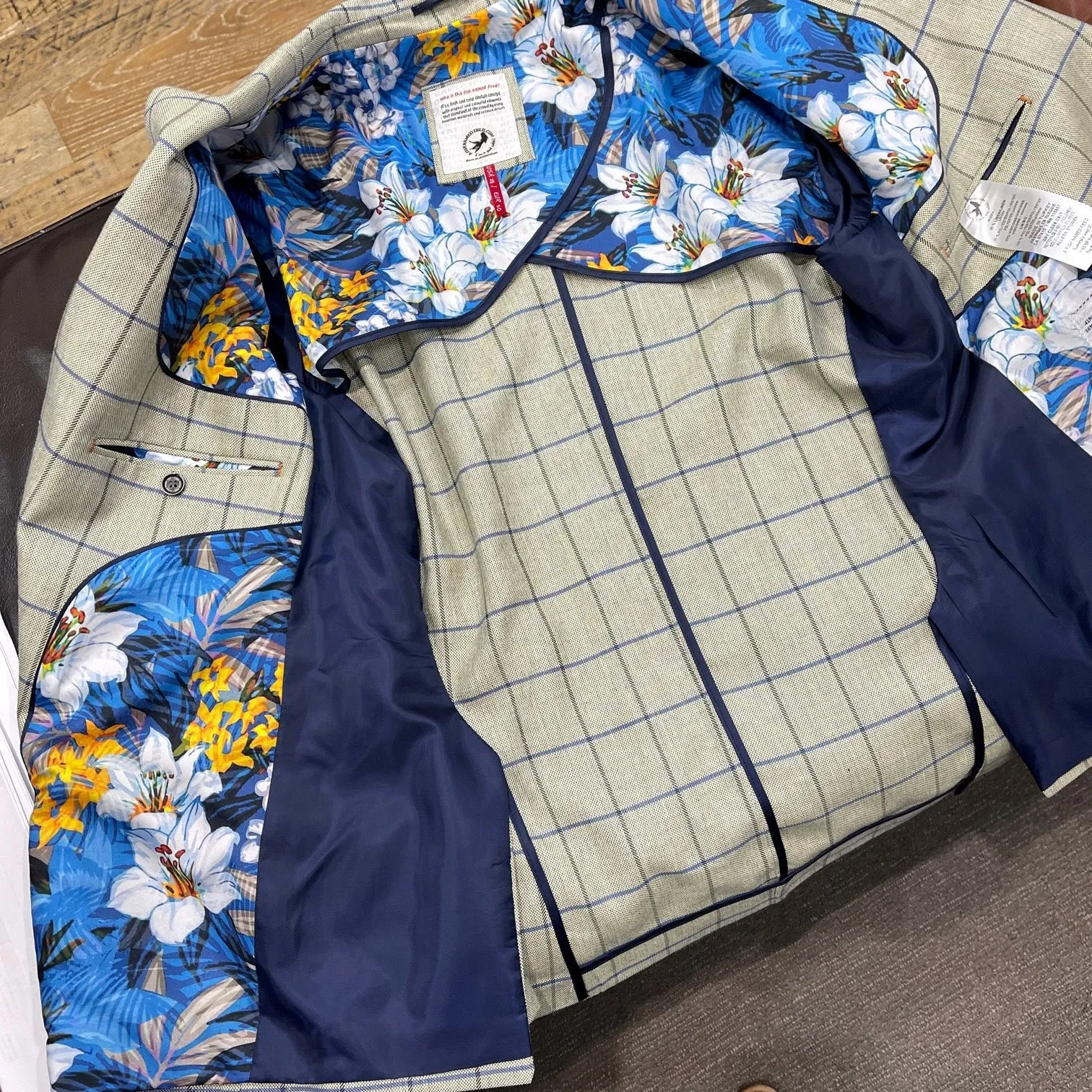 Windowpane Check Sportscoat - Taupe