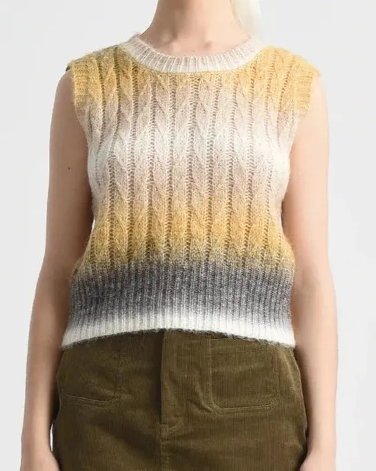 Yellow   Gray Sweater Vest