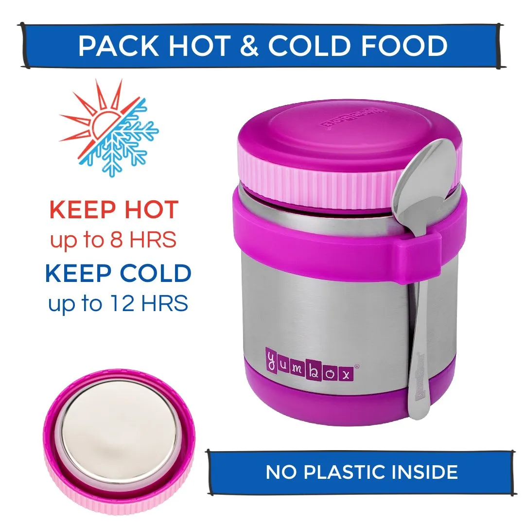 Yumbox Zuppa Thermal Food Jar With Spoon And Band