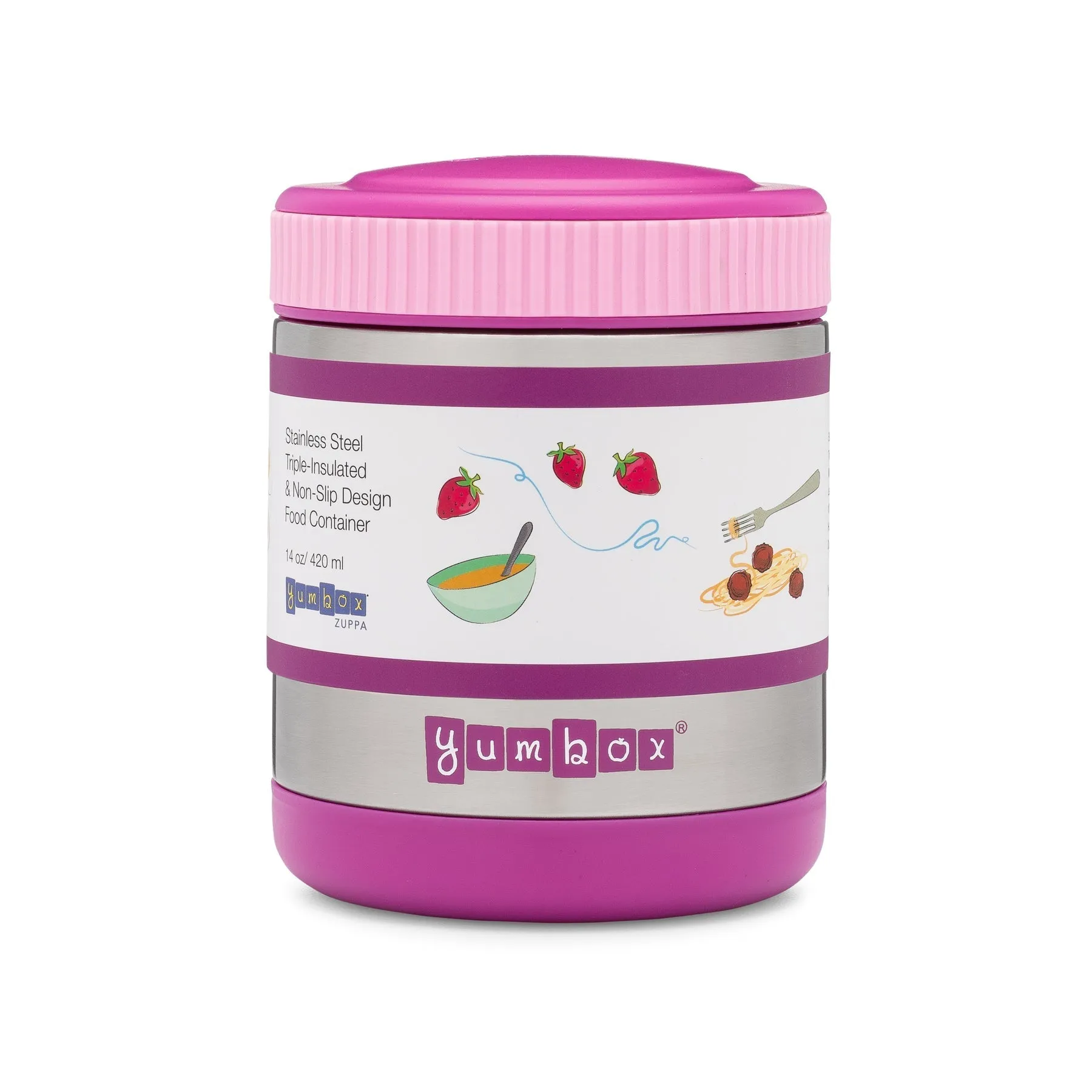 Yumbox Zuppa Thermal Food Jar With Spoon And Band